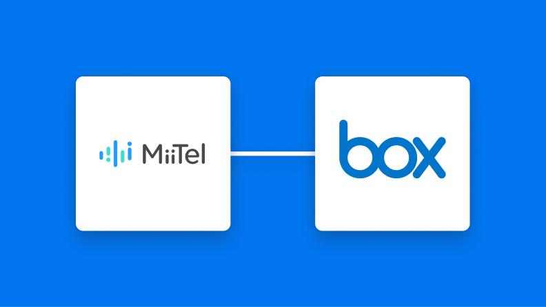 MiitelとBoxの連携イメージ