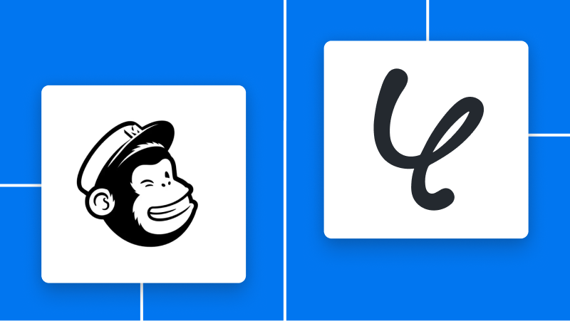 MailchimpとYoomの連携イメージ