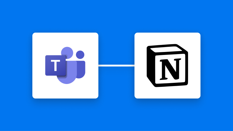 Microsoft TeamsとNotionの連携イメージ