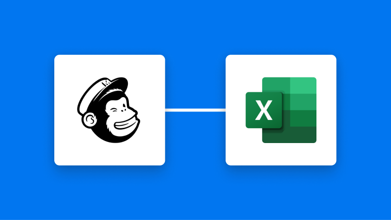 MailchimpとMicrosoft Excelの連携イメージ