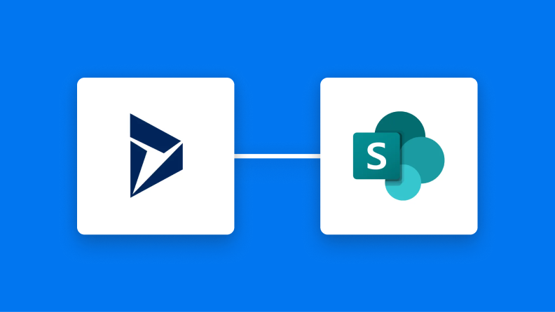 Microsoft Dynamics 365 SalesとMicrosoft SharePointの連携イメージ