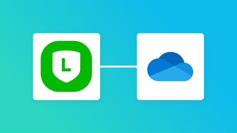 LINE公式アカウントとOneDriveの連携イメージ