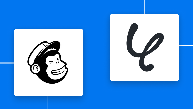MailchimpとYoomの連携イメージ