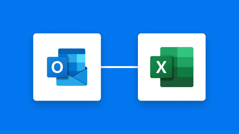OutlookとMicrosoft Excelの連携イメージ