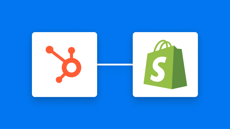 HubSpotとShopifyの連携イメージ