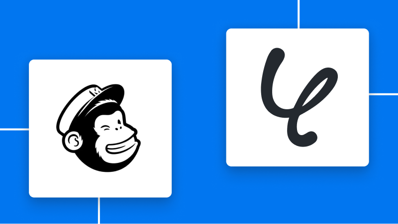 MailchimpとYoomの連携イメージ