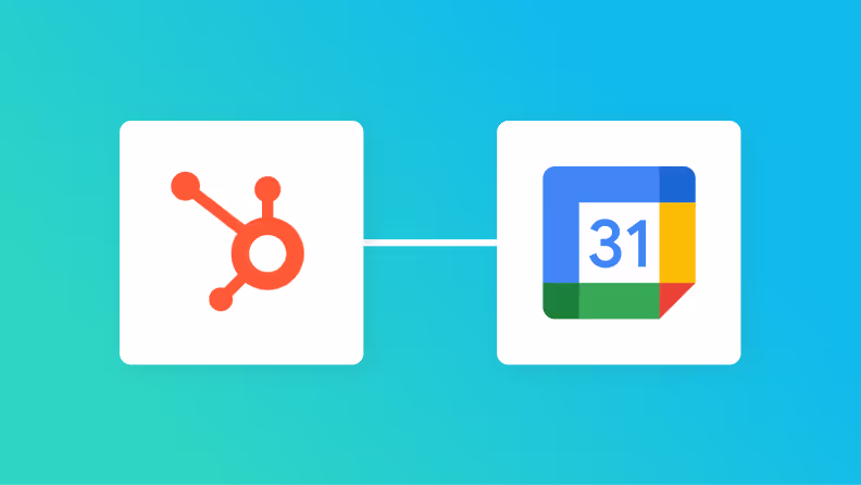 HubSpotとGoogleカレンダーの連携イメージ