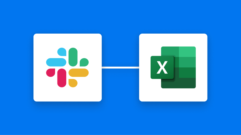 SlackとMicrosoft Excelの連携イメージ