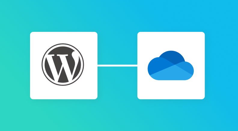 WordPress.orgとOneDriveの連携イメージ