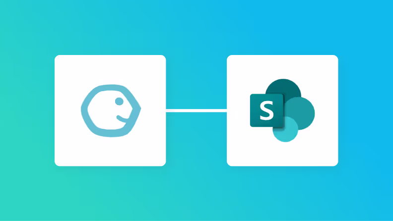 コラボフローとMicrosoft SharePointの連携イメージ