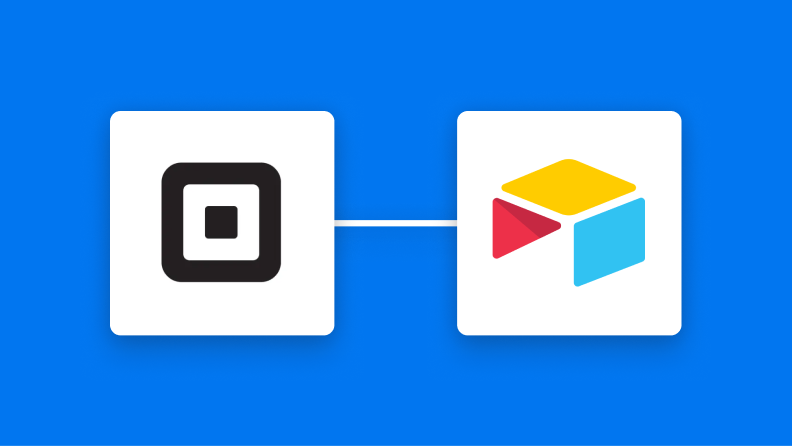SquareとAirtableの連携イメージ