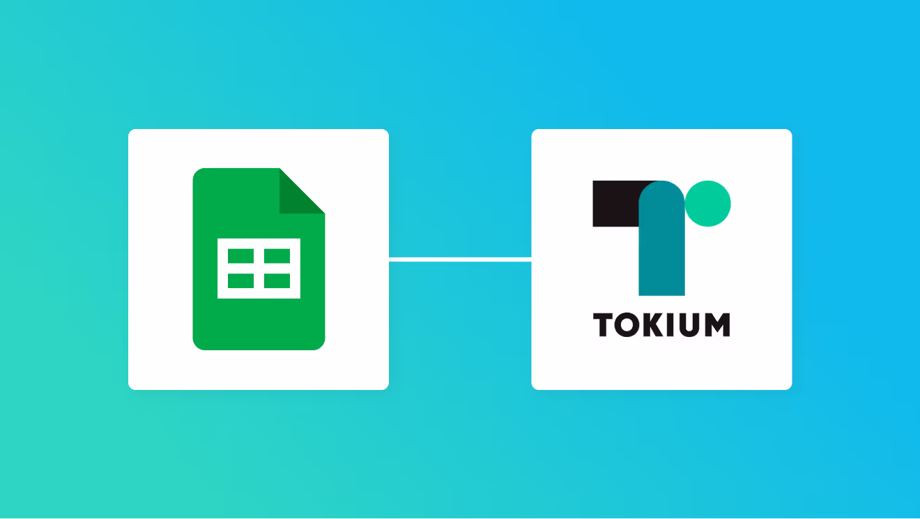 Google スプレッドシートとTOKIUMの連携イメージ