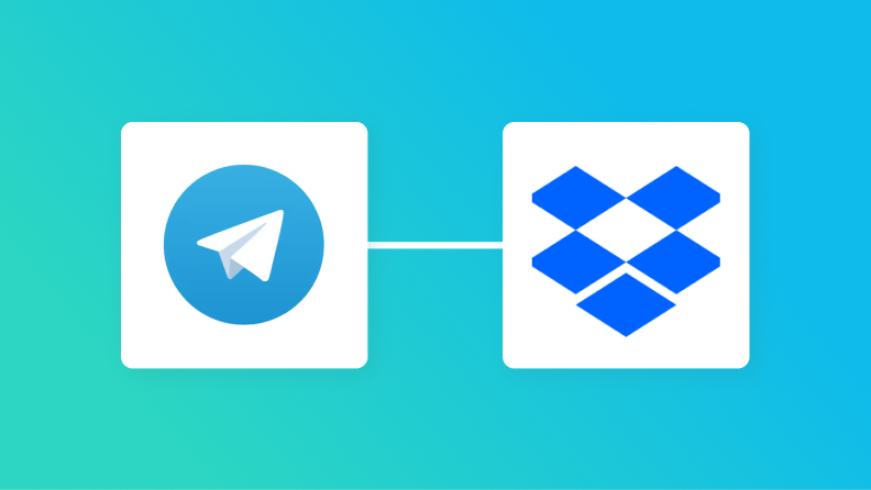 TelegramとDropboxの連携イメージ