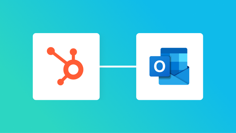 HubSpotとOutlookの連携イメージ