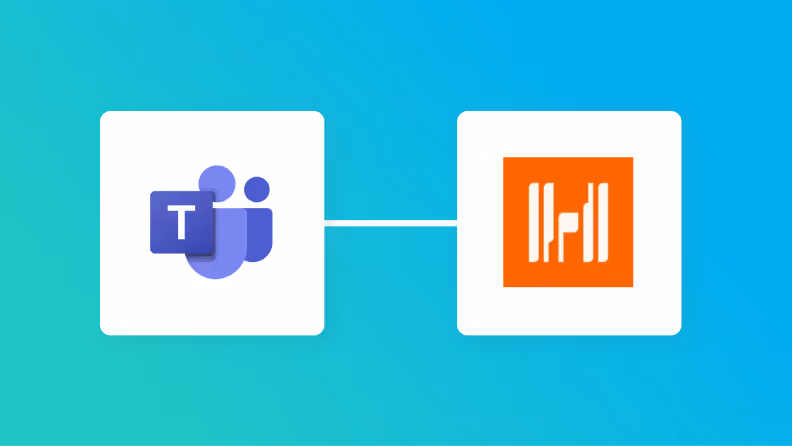 Microsoft TeamsとHarvestの連携イメージ