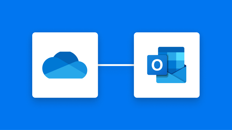 OneDriveとOutlookの連携イメージ