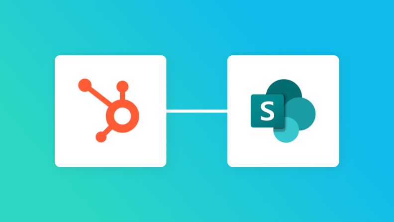 HubSpotとMicrosoft SharePointの連携イメージ