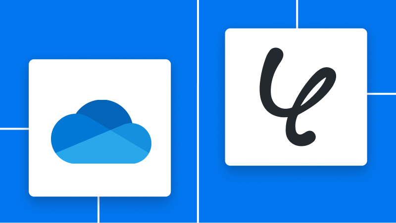 OneDriveとYoomの連携イメージ