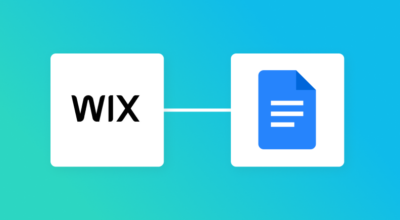 WixとGoogleドキュメントの連携イメージ