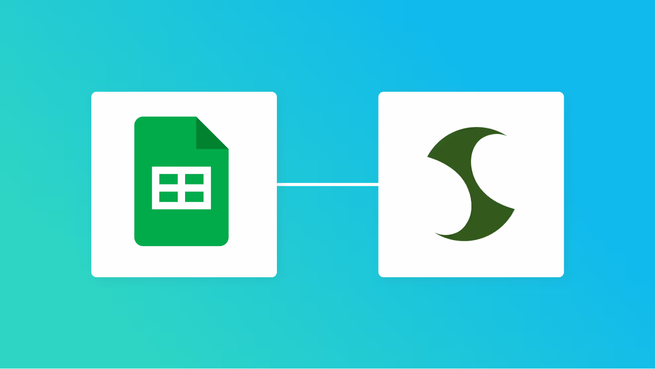 Google スプレッドシートとサスケの連携イメージ