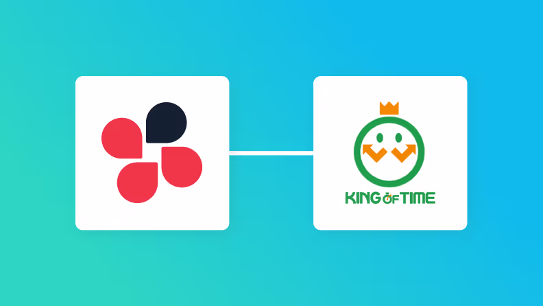 ChatworkとKING OF TIMEの連携イメージ