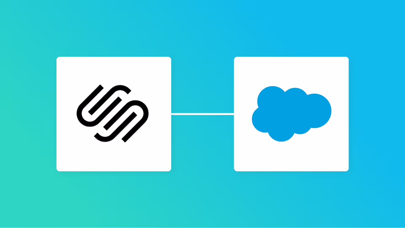 SquarespaceとSalesforceの連携イメージ