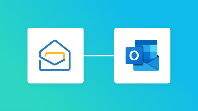 Zoho MailとOutlookの連携イメージ