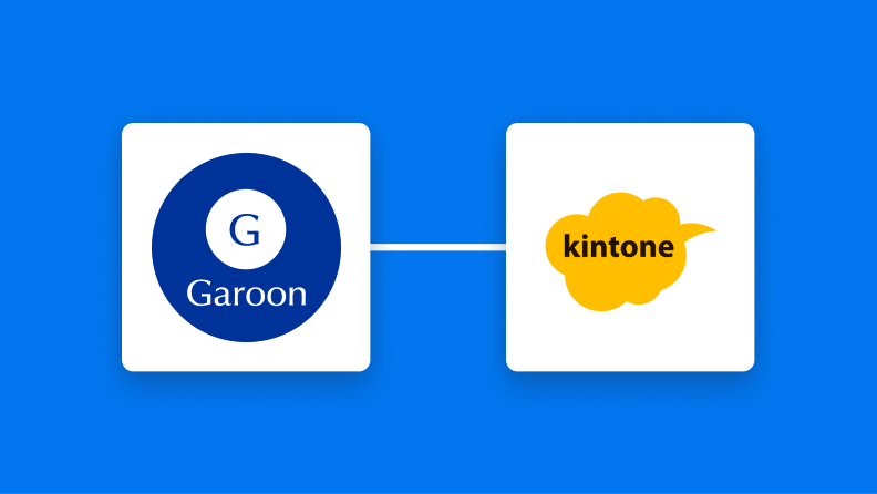 Garoonとkintoneの連携イメージ