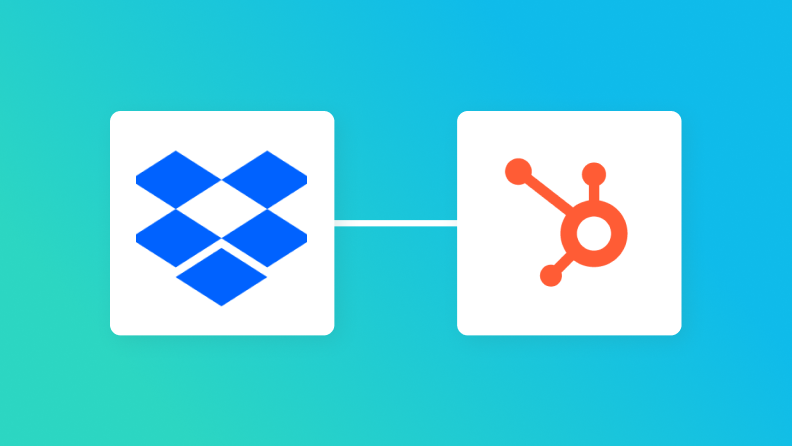 DropboxとHubSpotの連携イメージ