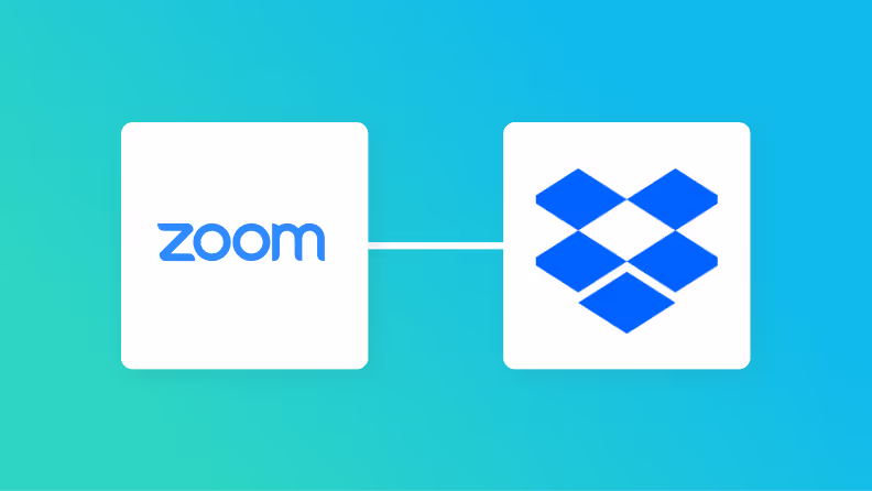 ZoomとDropboxの連携イメージ