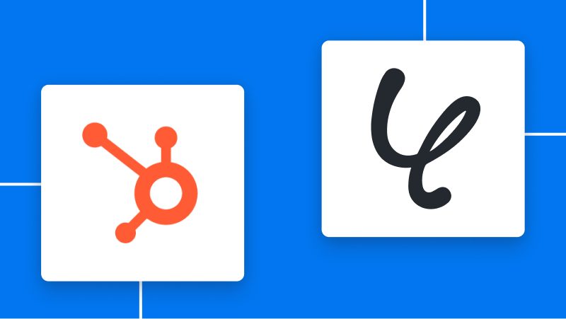 HubSpotとYoomの連携イメージ