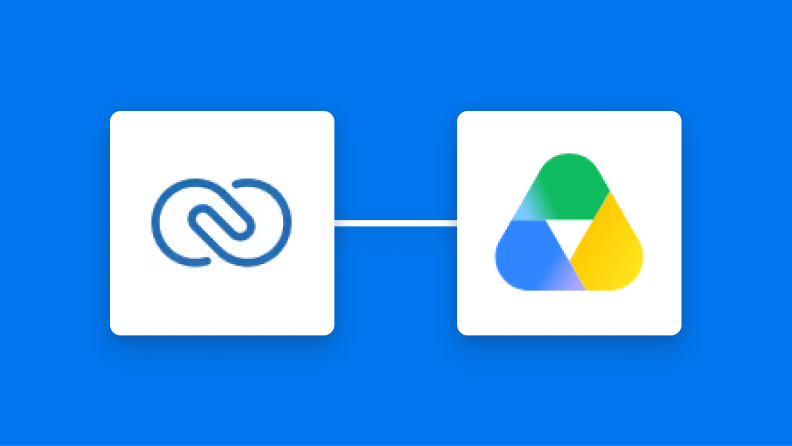 Zoho CRMとGoogle Driveの連携イメージ