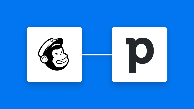 MailchimpとPipedriveの連携イメージ