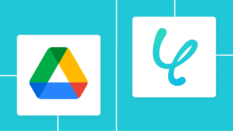 Google DriveとYoomの連携イメージ