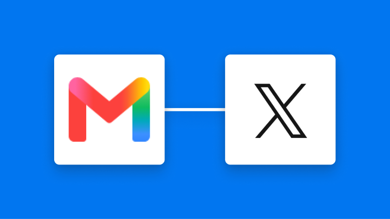 GmailとX（Twitter）に連携イメージ