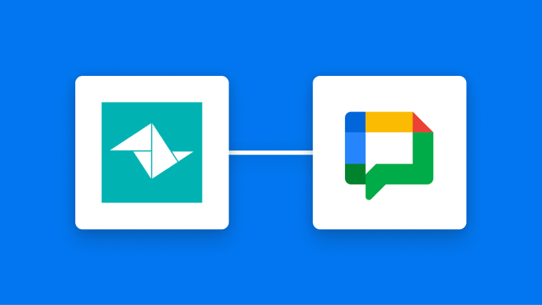 TeamleaderとGoogle Chatの連携イメージ