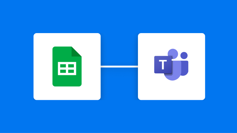 Google スプレッドシートとMicrosoft Teamsの連携イメージ