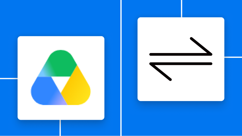 Google DriveとYoomの連携イメージ