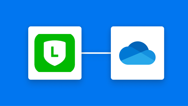 LINE公式アカウントとOneDriveの連携イメージ