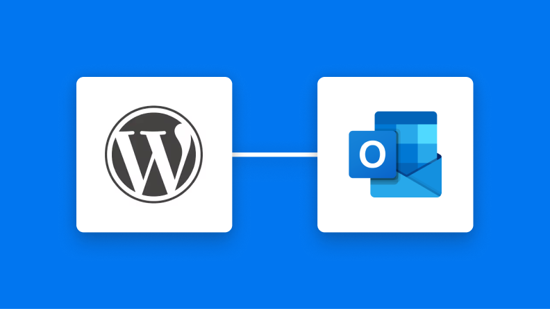 WordPress.orgとOutlookの連携イメージ