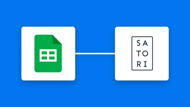 Google スプレッドシートとSATORIの連携イメージ