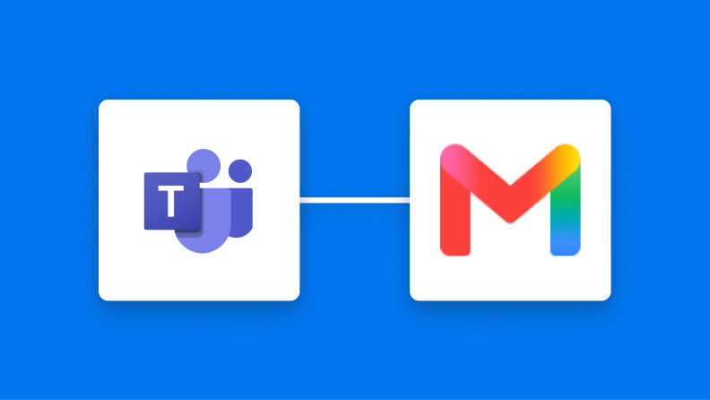 Microsoft TeamsとGmailの連携イメージ