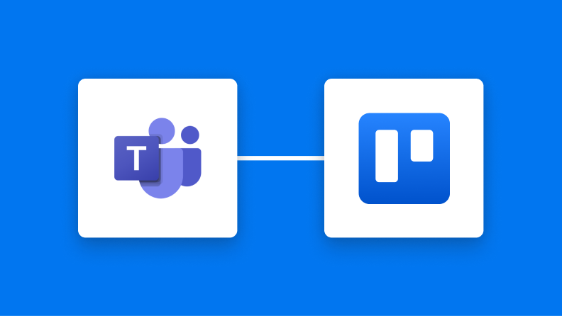 Microsoft TeamsとTrelloの連携イメージ