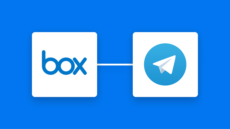 BoxとTelegramの連携イメージ