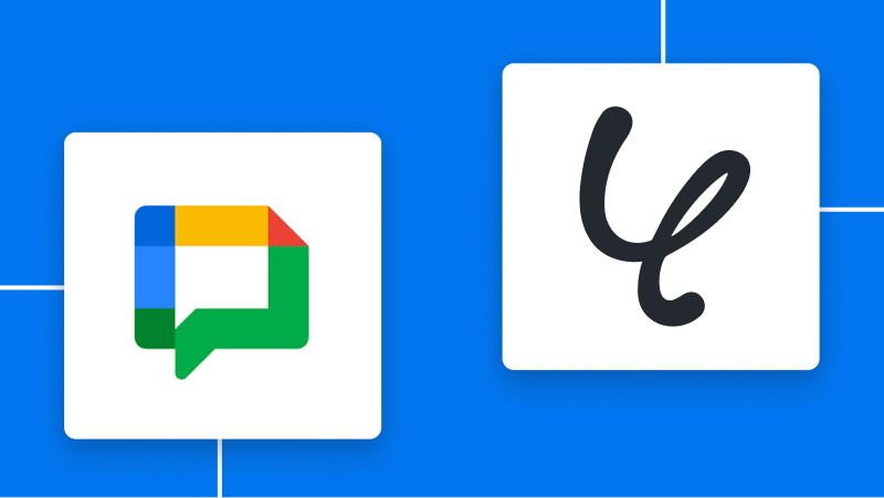 Google ChatとYoomの連携イメージ