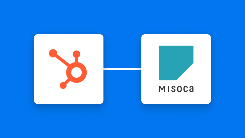 HubSpotとMisocaの連携イメージ