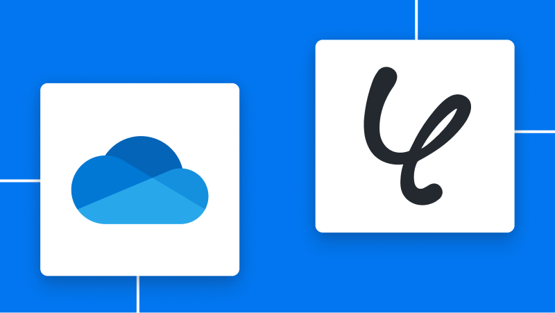 OneDriveとYoomの連携イメージ