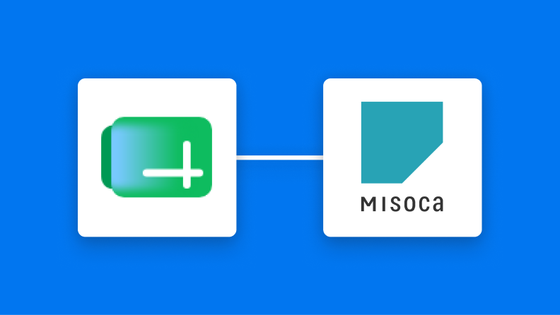 Google スプレッドシートとMisocaの連携イメージ