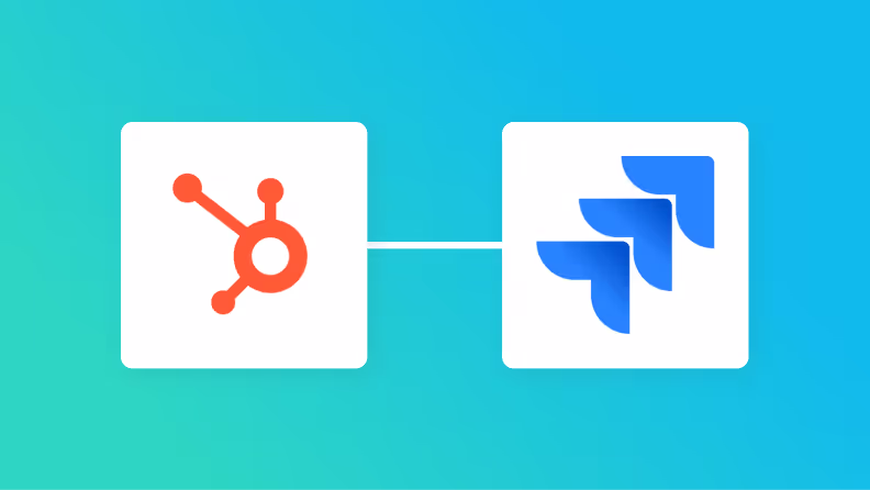 HubSpotとJira Softwareの連携イメージ