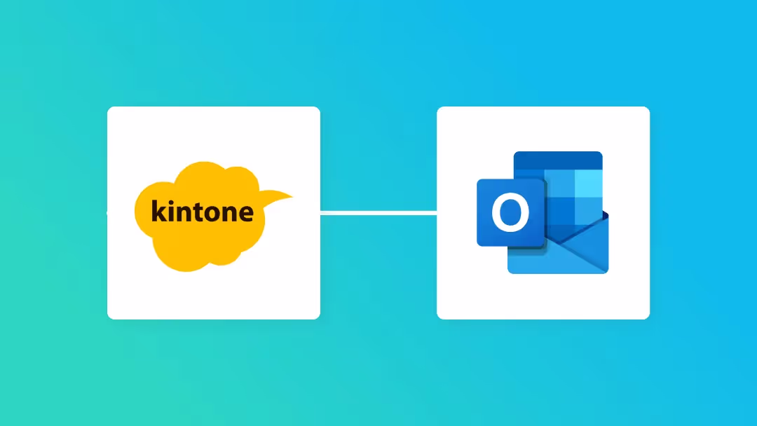 kintoneとOutlookの連携イメージ